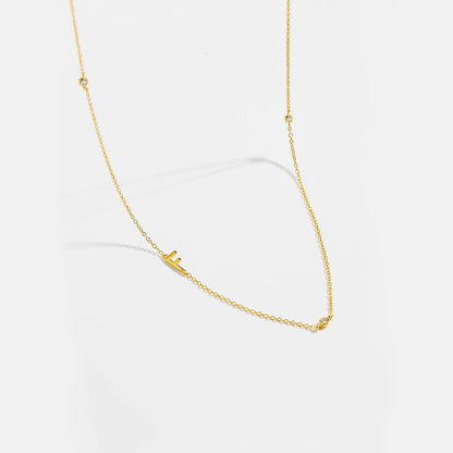 Minimalist Letter Initial Necklace