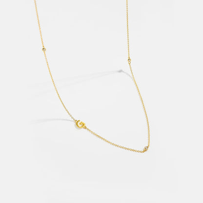 Minimalist Letter Initial Necklace