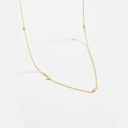 Minimalist Letter Initial Necklace