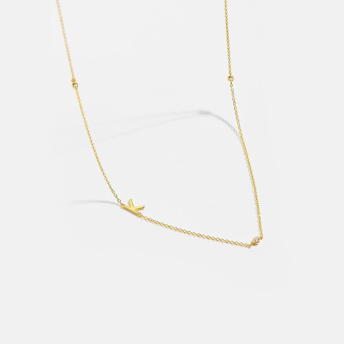 Minimalist Letter Initial Necklace