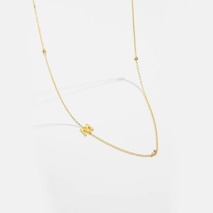 Minimalist Letter Initial Necklace