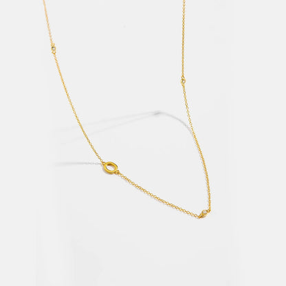 Minimalist Letter Initial Necklace