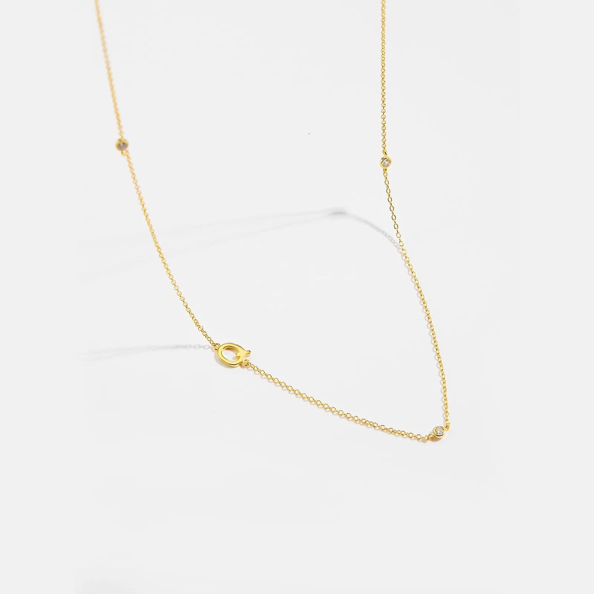 Minimalist Letter Initial Necklace