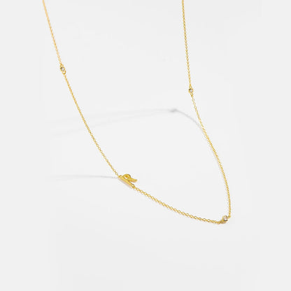 Minimalist Letter Initial Necklace