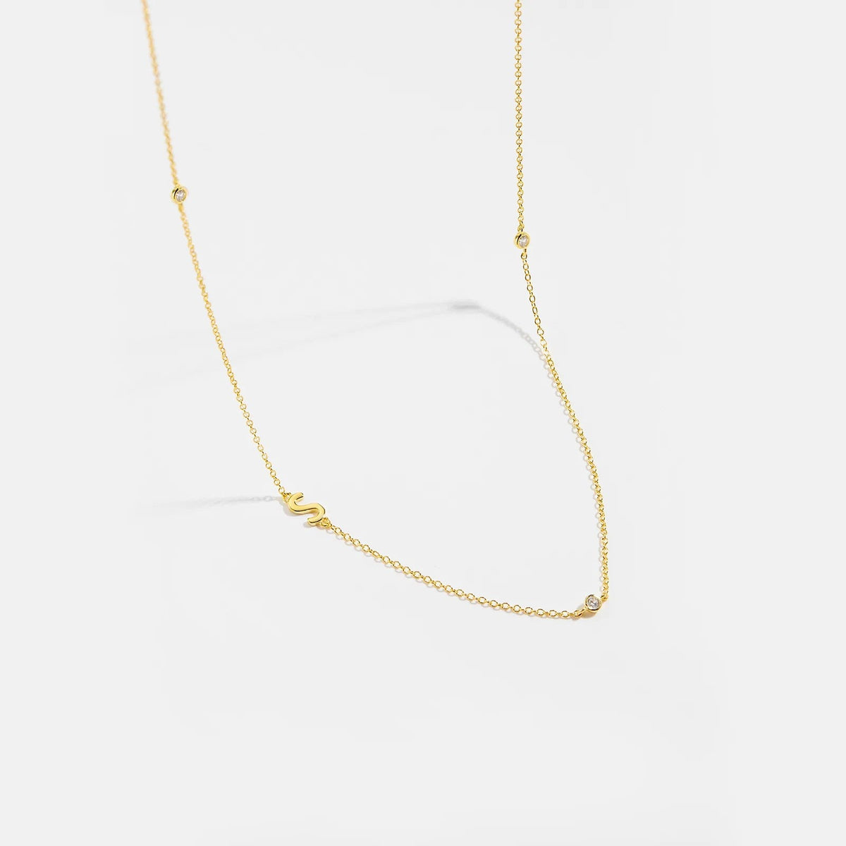 Minimalist Letter Initial Necklace