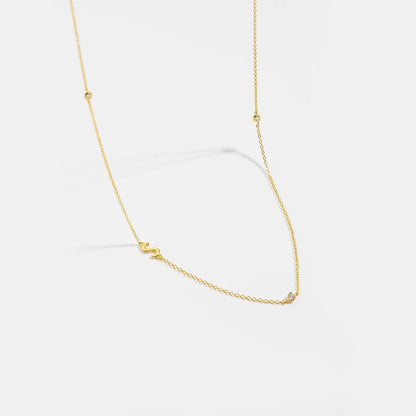 Minimalist Letter Initial Necklace
