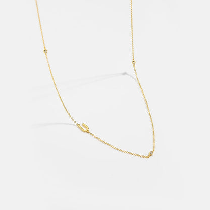 Minimalist Letter Initial Necklace