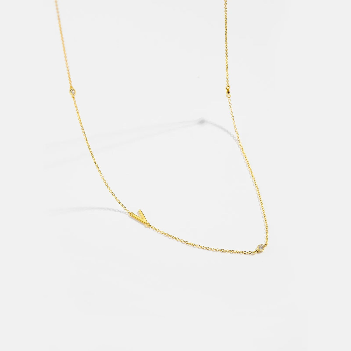 Minimalist Letter Initial Necklace