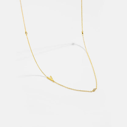 Minimalist Letter Initial Necklace