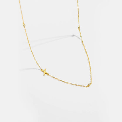 Minimalist Letter Initial Necklace