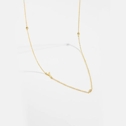 Minimalist Letter Initial Necklace