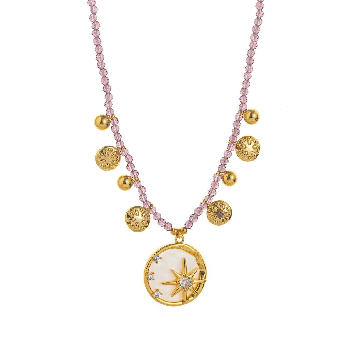 Layered Celestial Charm Necklace