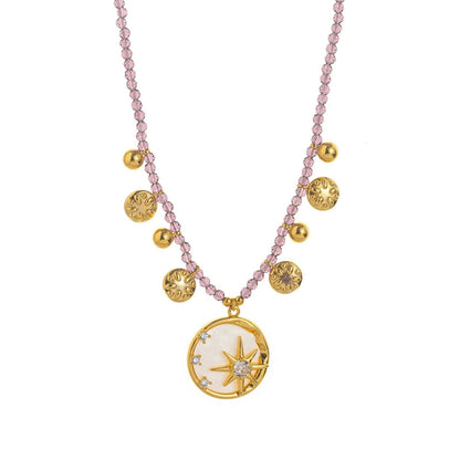 Layered Celestial Charm Necklace