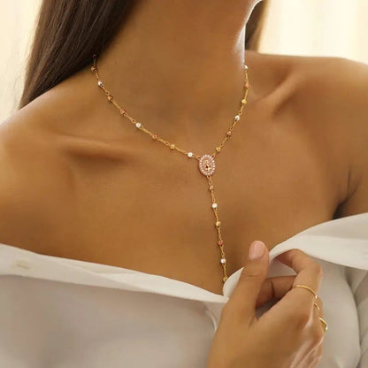 Virgin Mary Y-Pendant
