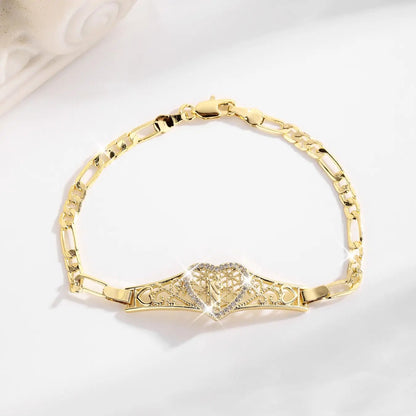 Heart Filigree Bracelet
