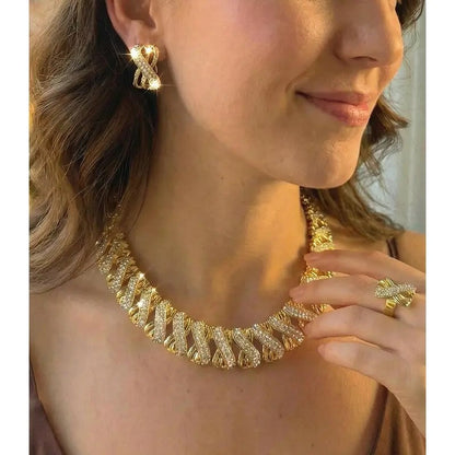 Crystal X-Link Jewelry Set