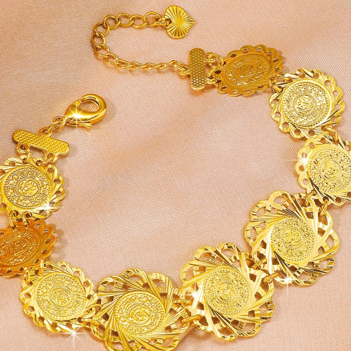Antique Coin Sunburst Bracelet