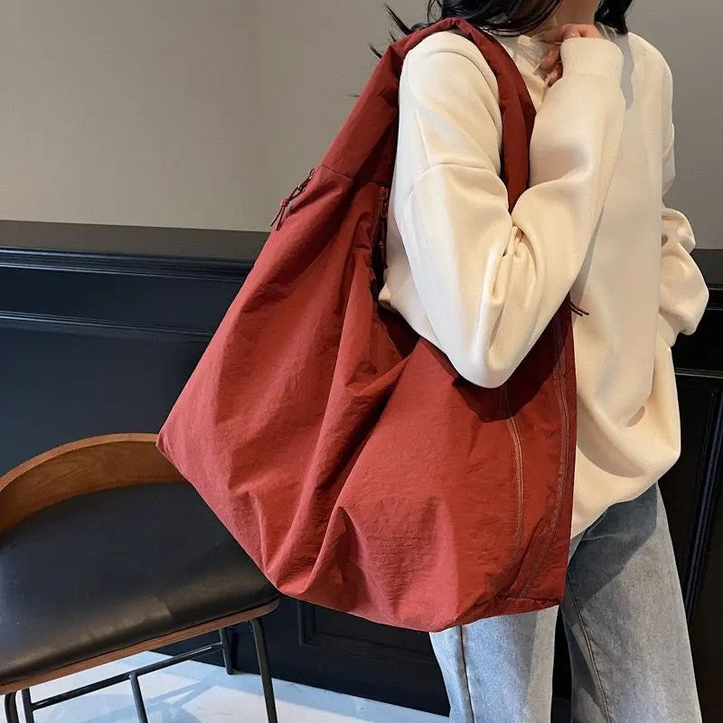 Brown Slouchy Tote Bag