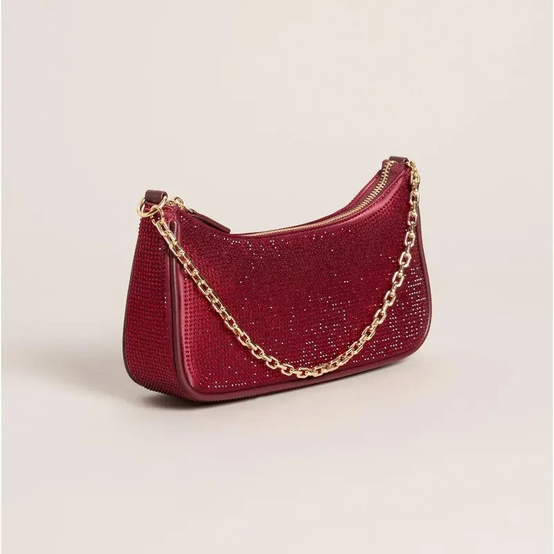 Rhinestone Chain Shoulder Bag