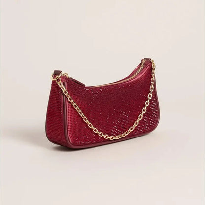 Rhinestone Chain Shoulder Bag
