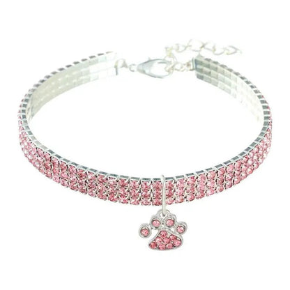 Crystal Paw Charm Bracelet