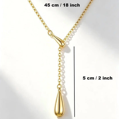 Teardrop Y-Necklace