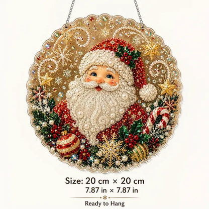 Santa Diamond Art Ornament