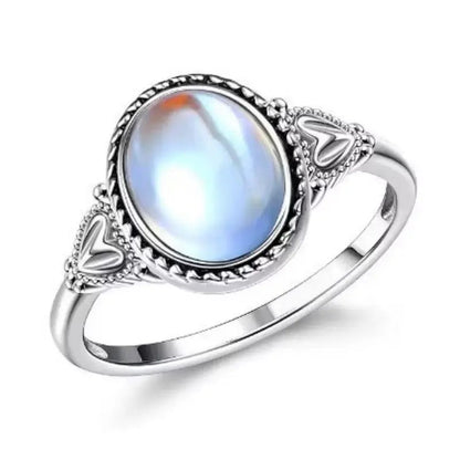 Oval Moonstone Statement Ring