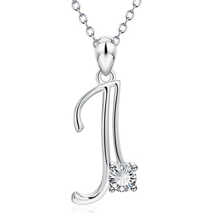 Crystal Initial Letter Necklace