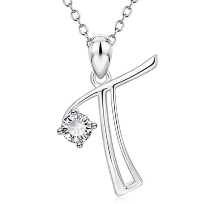 Crystal Initial Letter Necklace