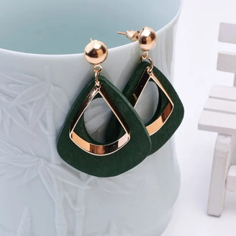 Geometric Teardrop Earrings
