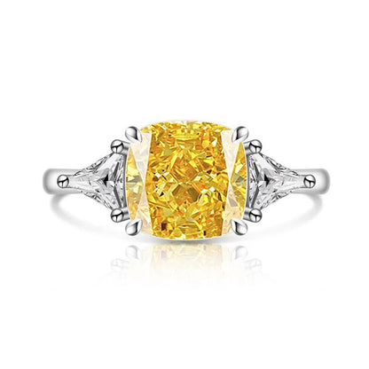 Square Zircon Statement Ring