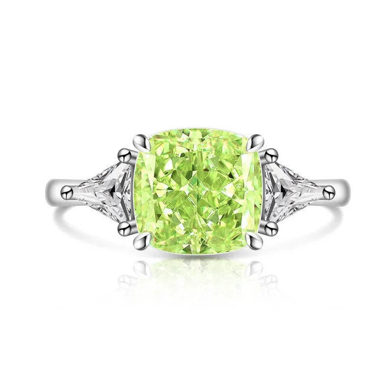 Square Zircon Statement Ring
