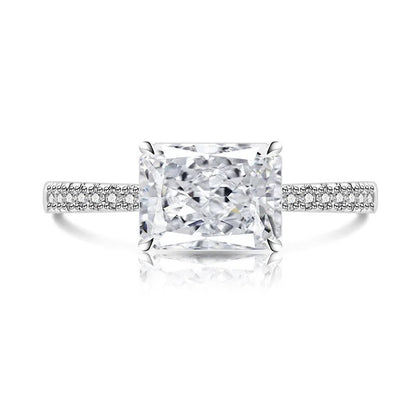 Purple Square Zircon Ring