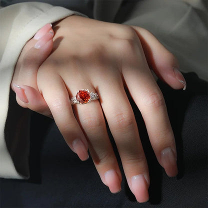 Rose Cut Zircon Ring