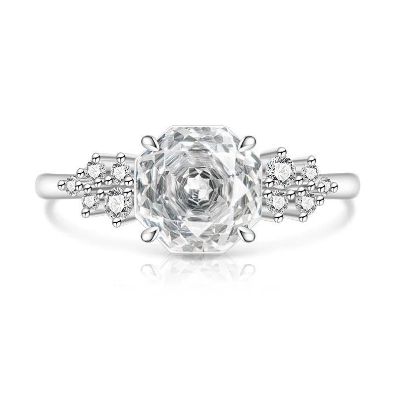 Rose Cut Zircon Ring