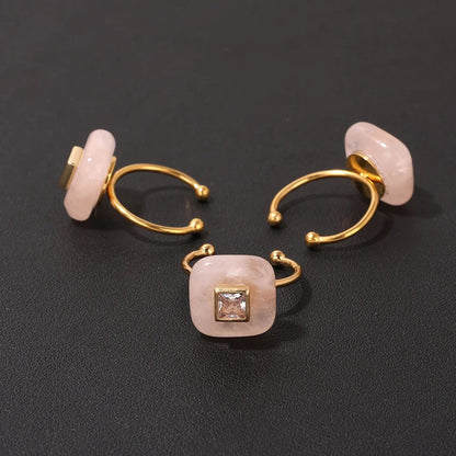 Square Stone Adjustable Ring
