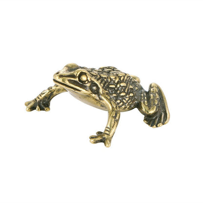 Brass Frog Figurine