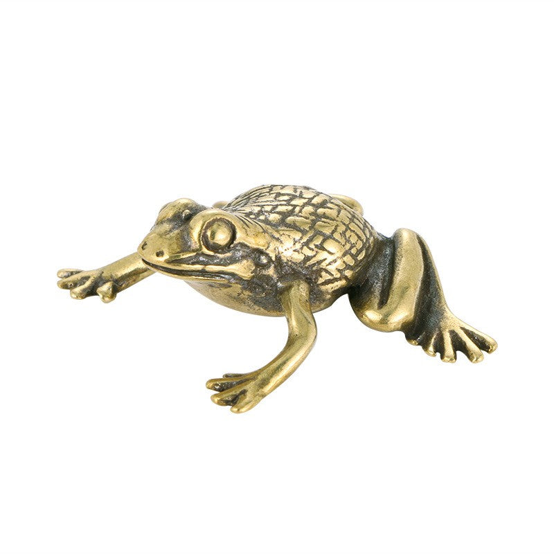 Brass Frog Figurine