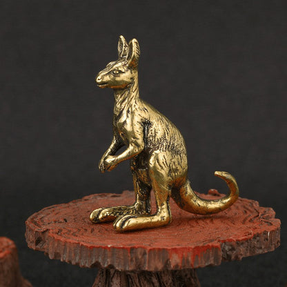 Vintage Brass Kangaroo Figurine