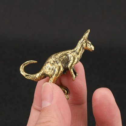 Vintage Brass Kangaroo Figurine