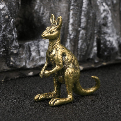 Vintage Brass Kangaroo Figurine