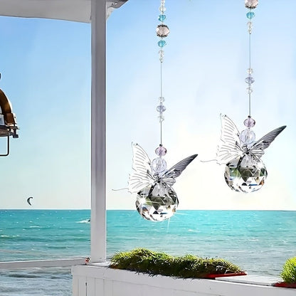 Crystal Butterfly Sun Catcher