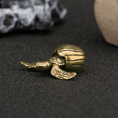 Brass Sea Turtle Figurine