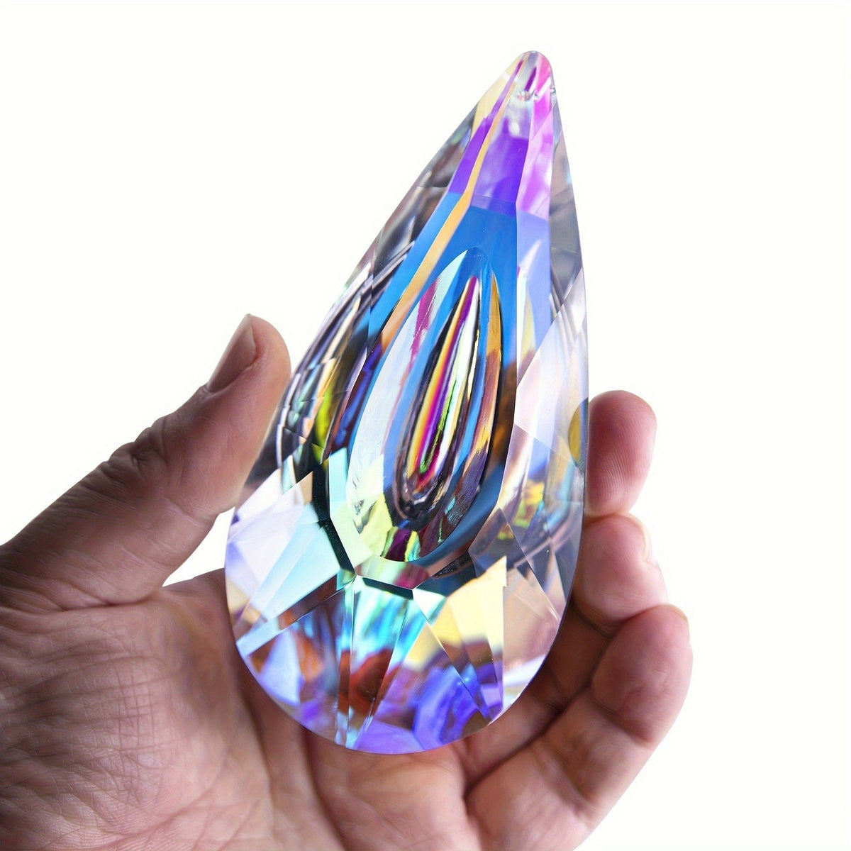 Rainbow Teardrop Crystal Suncatcher