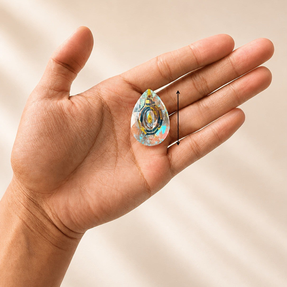 Rainbow Teardrop Crystal Suncatcher