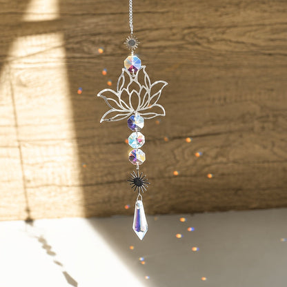 Lotus Crystal Sun Catcher
