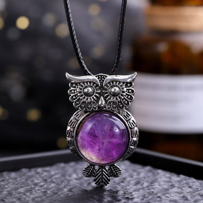 Tiger Eye Owl Necklace