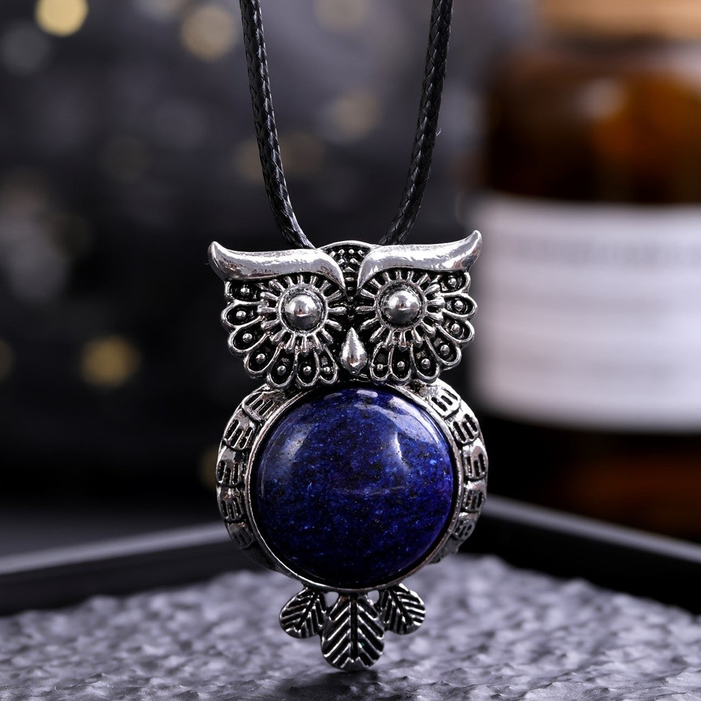 Tiger Eye Owl Necklace