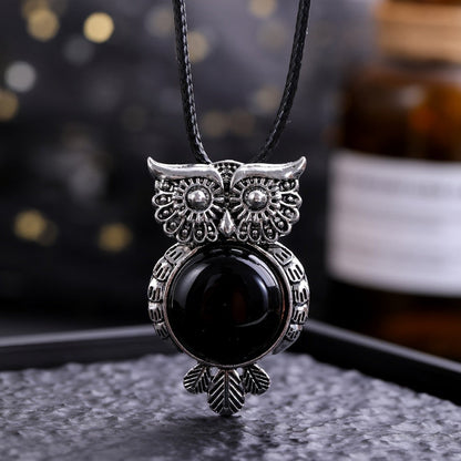 Tiger Eye Owl Necklace